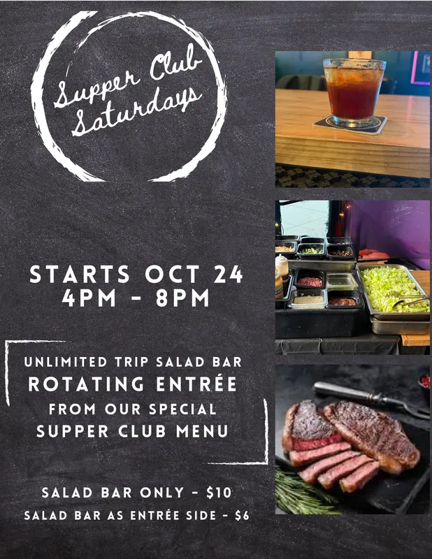 Supper Club Saturdays Poster